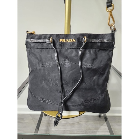 Authentic Prada Tessuto Nylon Crossbody Bag Black - Picture 5 of 13